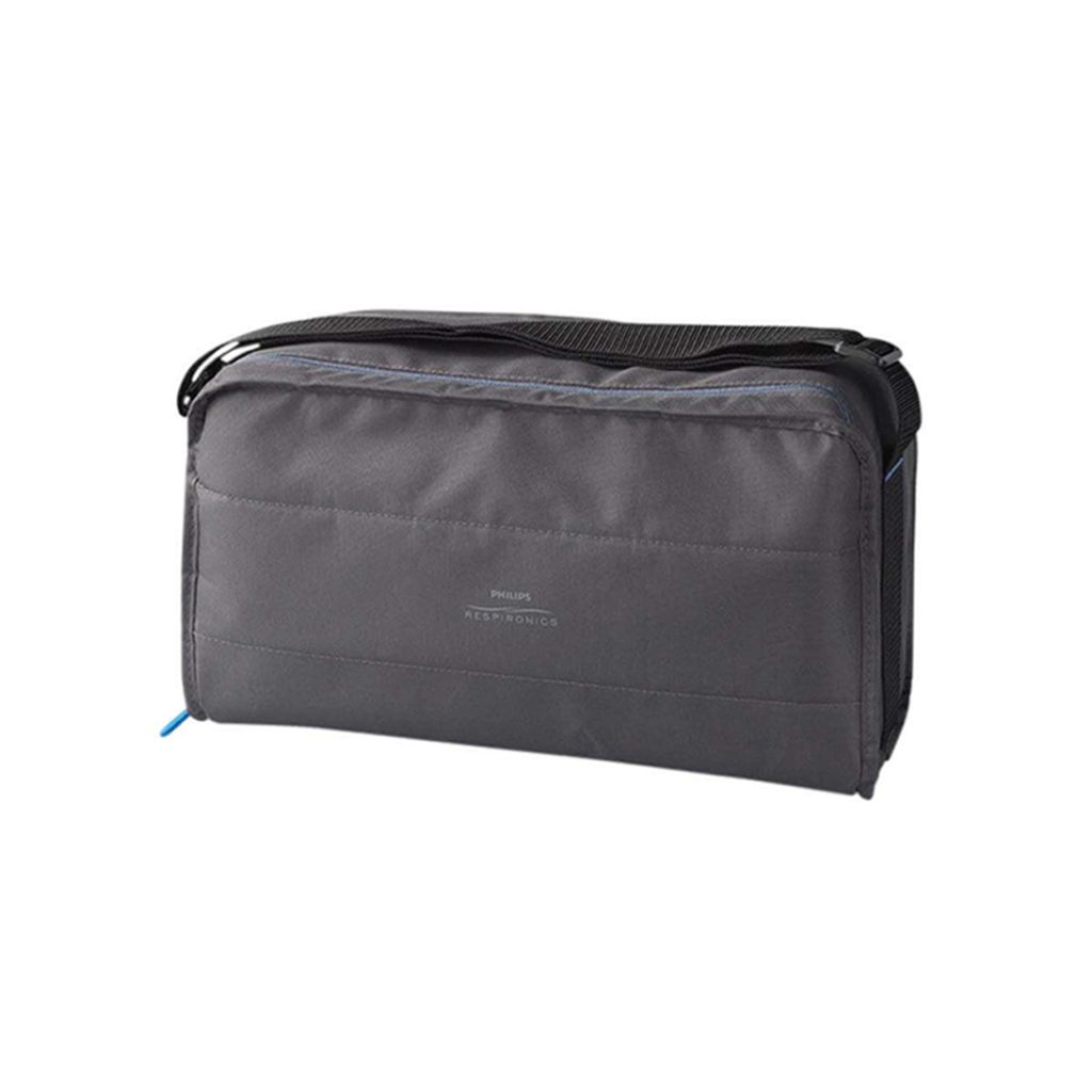 Philips Respironics Carrying Bag designed for DreamStation CPAP, providing ample space and convenient storage options for comfortable travel.