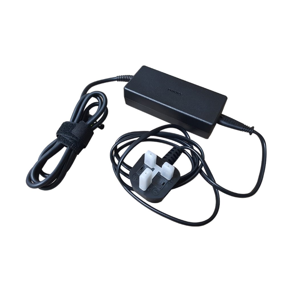 Philips Respironics 80W Power Supply designed for DreamStation CPAP and BiPAP machines, featuring universal voltage compatibility for optimal performance.