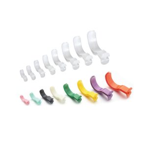 Berman Airways with atraumatic design, rigid bite block, and dual side channels for suctioning and oral care, enhancing patient comfort and safety.